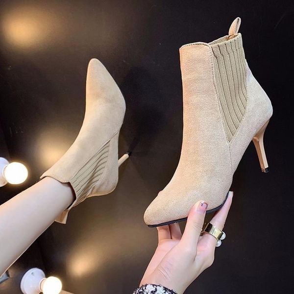boots woman winter female plus cotton warm pointed stiletto low-heeled wool elastic high-heeled tube w21-91, Black
boots woman winter female plus cotton warm pointed stiletto low-heeled wool elastic high-heeled tube w21-91, Black