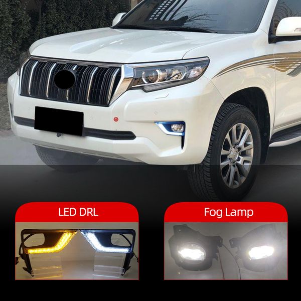 1pair for toyota land cruiser prado 2018 2019 2020 led car daytime running light drl fog lamp assembly cover turn signal
1pair for toyota land cruiser prado 2018 2019 2020 led car daytime running light drl fog lamp assembly cover turn signal
