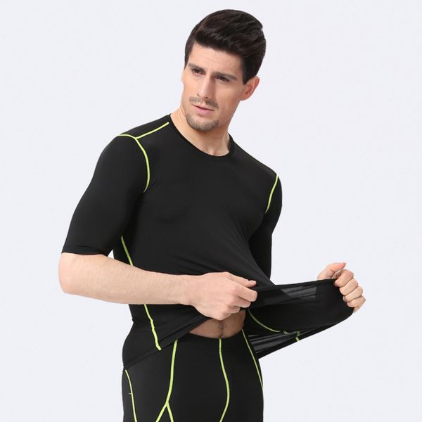 men's half sleeve tight training pro track and field running fitness super breathable elastic quick dry clothes 1690, Gray
men's half sleeve tight training pro track and field running fitness super breathable elastic quick dry clothes 1690, Gray