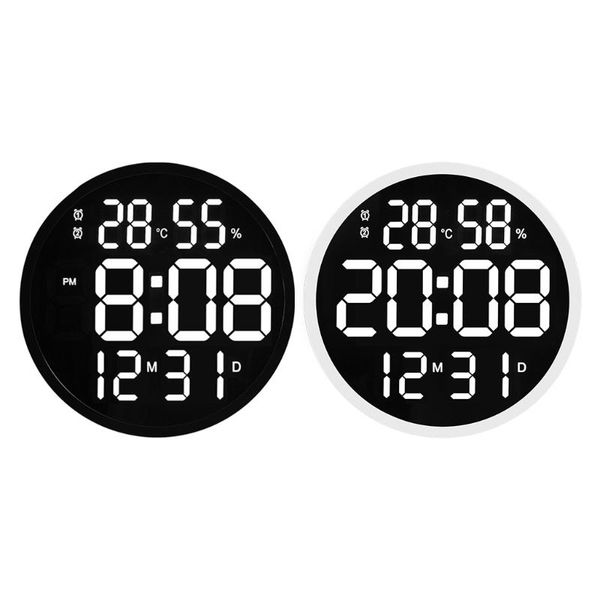 simple design living room led round wall clock digital display temperature date 875a
simple design living room led round wall clock digital display temperature date 875a