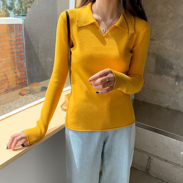pullovers sweatshirt autumn 2020 new korean style solid v-colour tights with long sleeves thin female sweater 101i, White;black
pullovers sweatshirt autumn 2020 new korean style solid v-colour tights with long sleeves thin female sweater 101i, White;black