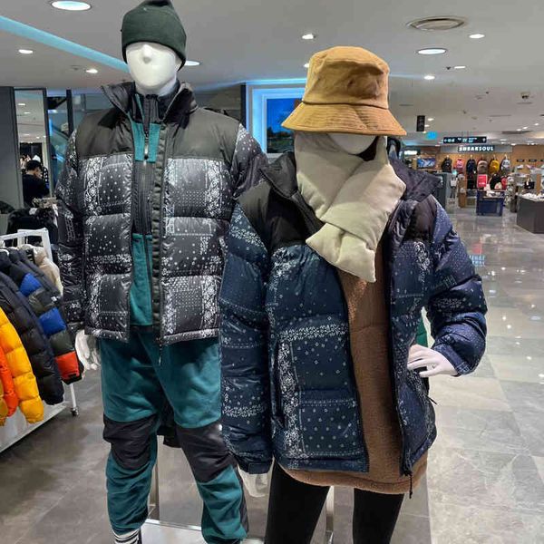 autumn and winter cotton tnf fashion classic 1996 parkas mens womens wear gooses letter embroidery puffer jacket cashew flower coat, Black
autumn and winter cotton tnf fashion classic 1996 parkas mens womens wear gooses letter embroidery puffer jacket cashew flower coat, Black