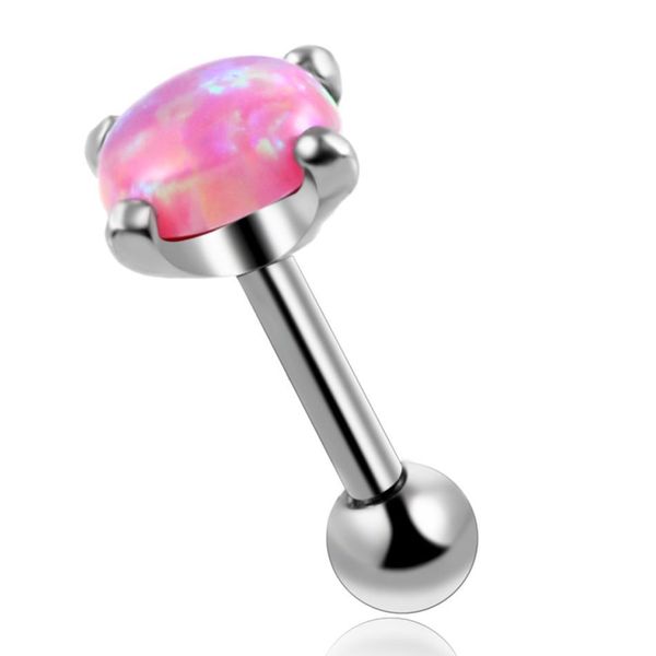 new arrival 1pc surgical steel with opal stone ear cartilage tragus piercing opal earring helix barbell fashion girls jewelry q jllrfe, Silver
new arrival 1pc surgical steel with opal stone ear cartilage tragus piercing opal earring helix barbell fashion girls jewelry q jllrfe, Silver