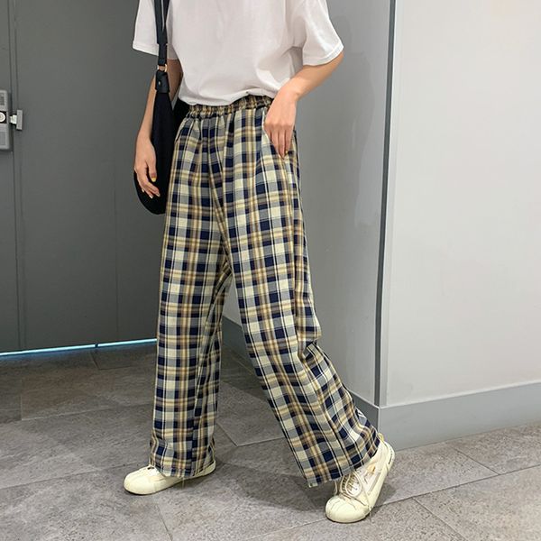 2021 new 2 colours spring summer harakuju street elastic waistband plaid of the classic women's casual pants (f3922 pjux, Black;white
2021 new 2 colours spring summer harakuju street elastic waistband plaid of the classic women's casual pants (f3922 pjux, Black;white