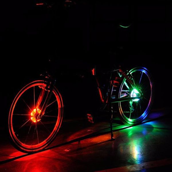 weimostar waterproof bicycle front light bike lamp night safety led wheel spokes cycling bike tail light bicycle accessories