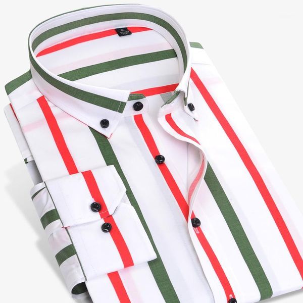 men's casual button down striped shirts long sleeve slim fit male dress shirts pocketless1, White;black
men's casual button down striped shirts long sleeve slim fit male dress shirts pocketless1, White;black