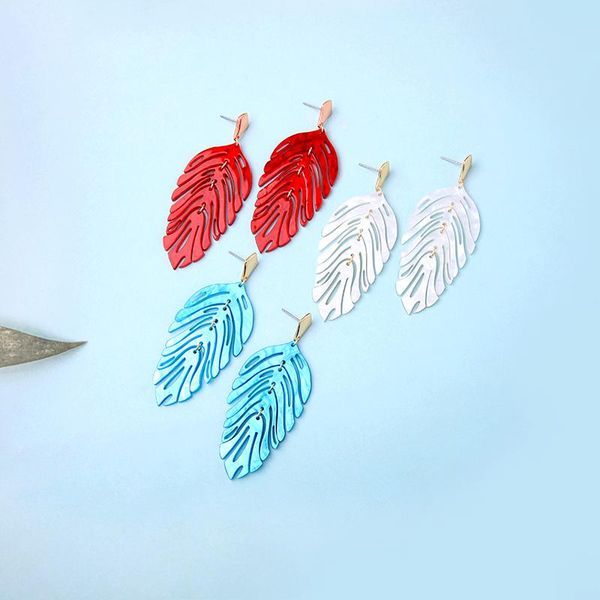 kissme special design blue&red&white acrylic leaves drop earrings for women gifts rose gold color fashion jewelry accessories, Silver
kissme special design blue&red&white acrylic leaves drop earrings for women gifts rose gold color fashion jewelry accessories, Silver