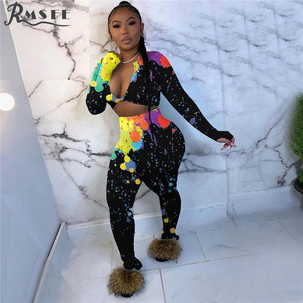women's tracksuits rmsfe 2021 fashion mujer v-neck sport outfits bandage colorful ink print 2 piece set women full sleeve pant sets, Gray
women's tracksuits rmsfe 2021 fashion mujer v-neck sport outfits bandage colorful ink print 2 piece set women full sleeve pant sets, Gray