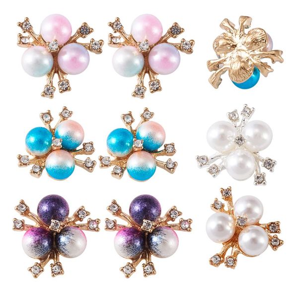 50pcs alloy cabochons with crystal rhinestone and acrylic imitation pearl mixed color flower 19.5x19.5x8.5mm 5colors 10pcs/color
50pcs alloy cabochons with crystal rhinestone and acrylic imitation pearl mixed color flower 19.5x19.5x8.5mm 5colors 10pcs/color