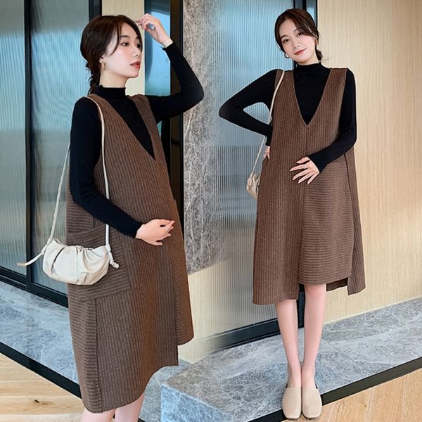 pregnant women autumn suit korean medium length dress foreign style large sweater loose knit shirt skirt two piece set, White
pregnant women autumn suit korean medium length dress foreign style large sweater loose knit shirt skirt two piece set, White