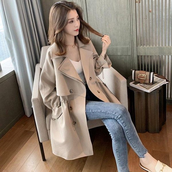 men's wool & blends large size fashionable spring and autumn windbreaker women's middle long fat sister coat, Black
men's wool & blends large size fashionable spring and autumn windbreaker women's middle long fat sister coat, Black