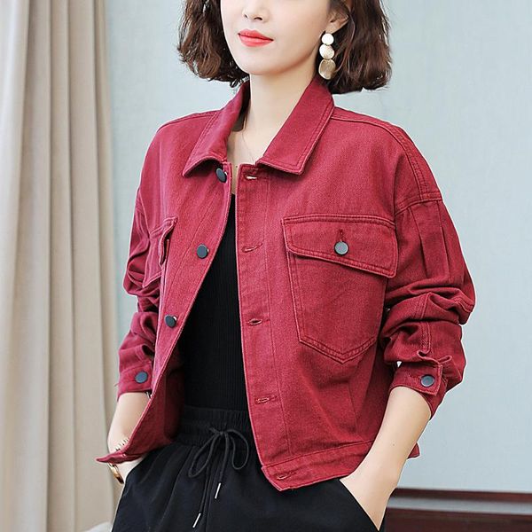 women's jackets denim coat 2021 spring autumn lady big pocket single breasted coats feminine clothing, Black;brown
women's jackets denim coat 2021 spring autumn lady big pocket single breasted coats feminine clothing, Black;brown