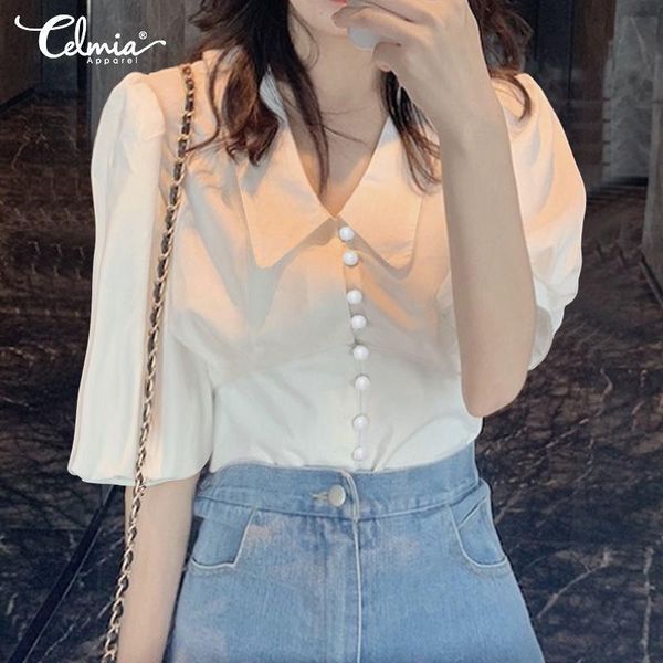 office lady solid blouse women fashion half puff sleeve casual shirt summer work tunic tos plus size blusas femininas kg-1077, White
office lady solid blouse women fashion half puff sleeve casual shirt summer work tunic tos plus size blusas femininas kg-1077, White
