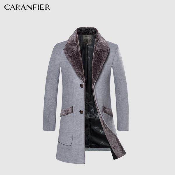 caranfier new arrival winter men's long woolen coat fur collar warm woolen coats male solid color slim casual windbreaker jacket lj2011, Black
caranfier new arrival winter men's long woolen coat fur collar warm woolen coats male solid color slim casual windbreaker jacket lj2011, Black