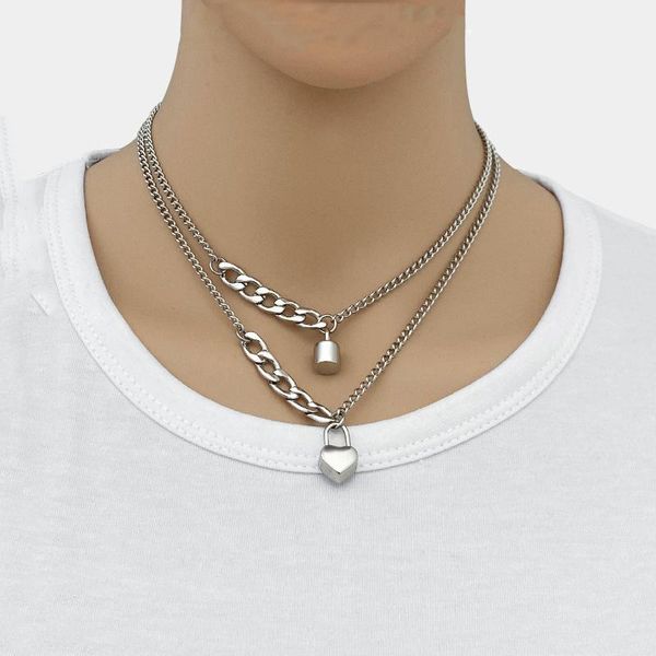 chains fashion all-match lock collar men and women titanium steel necklace clavicle chain simple jewelry, Silver
chains fashion all-match lock collar men and women titanium steel necklace clavicle chain simple jewelry, Silver