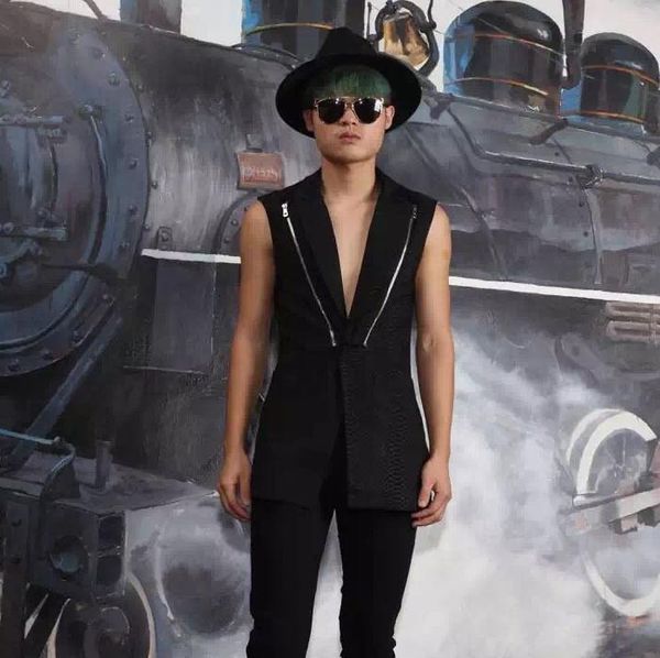 men's vests version winter korean autumn and men slim long coat hair stylist nightclub sleeveless windbreaker vest male jackets, Black;white
men's vests version winter korean autumn and men slim long coat hair stylist nightclub sleeveless windbreaker vest male jackets, Black;white