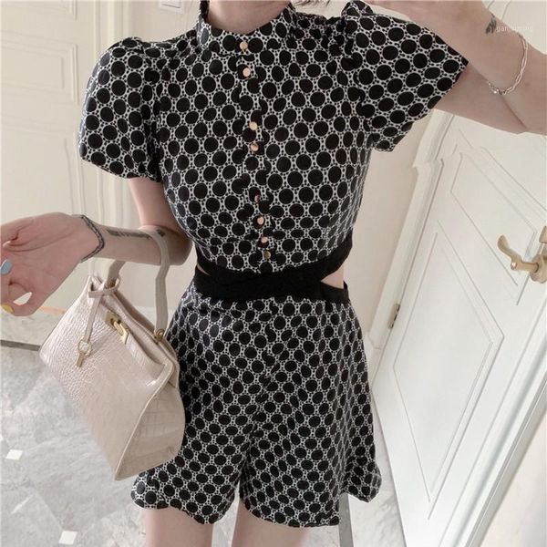 women plaid print tie waist overlap playsuit fashion lady short sleeve grid jumpsuit rompers female summer casual overalls 20201, Black;white
women plaid print tie waist overlap playsuit fashion lady short sleeve grid jumpsuit rompers female summer casual overalls 20201, Black;white