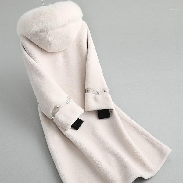 autumn winter womens sheepskin shearing overcoats long sleeve single breasted fur collar female hooded coats1, Black
autumn winter womens sheepskin shearing overcoats long sleeve single breasted fur collar female hooded coats1, Black