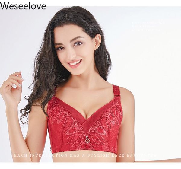 weseelove 2020 new ultra-thin sponge-bra lace plus size women 120cde bras gathered adjustable push up underwear e931, Red;black
weseelove 2020 new ultra-thin sponge-bra lace plus size women 120cde bras gathered adjustable push up underwear e931, Red;black