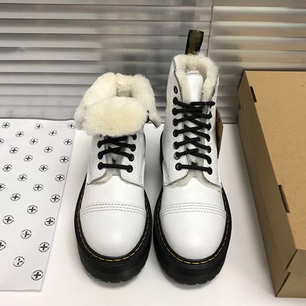 2020 winter new leather martin boots straps short boots british wind leather and fur integrated snow boots warm cotton shoes, Black
2020 winter new leather martin boots straps short boots british wind leather and fur integrated snow boots warm cotton shoes, Black