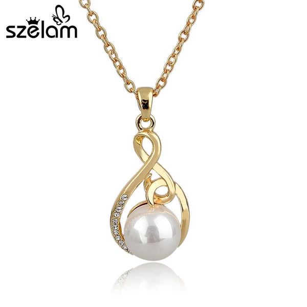 chains austrian crystal simulated pearl necklace women fashion gold chain pendant necklaces collier sne140383, Silver
chains austrian crystal simulated pearl necklace women fashion gold chain pendant necklaces collier sne140383, Silver