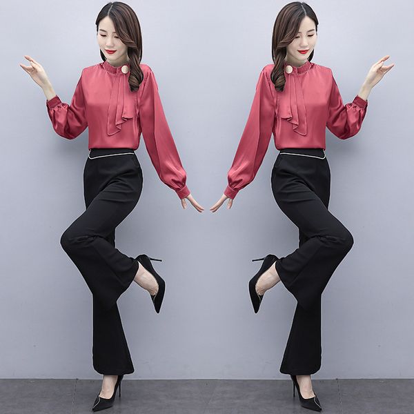 korean style piece of women's clothing office ladies'ensemble two pieces and pants spring emergence femme match joint op5a, White
korean style piece of women's clothing office ladies'ensemble two pieces and pants spring emergence femme match joint op5a, White