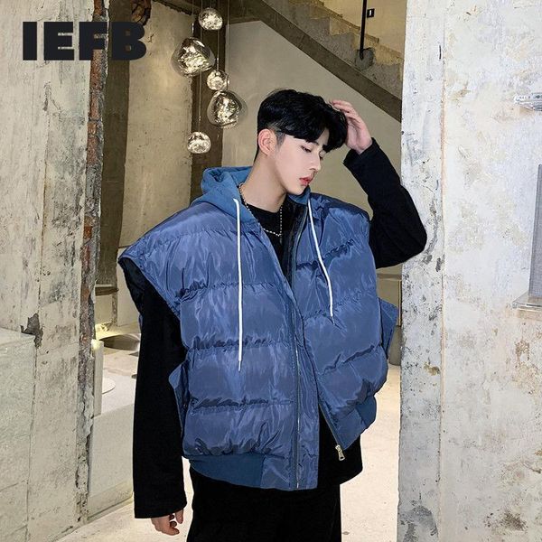 iefb men's oversize cotton padded vest 2020 autumn winter new korean streetwear fashion hooded thiickned waistcoat zipper 9y49781, Black;white
iefb men's oversize cotton padded vest 2020 autumn winter new korean streetwear fashion hooded thiickned waistcoat zipper 9y49781, Black;white