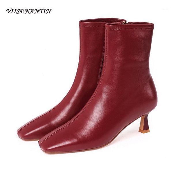 boots autumn winter style european american mid-heel stiletto square-toed women short side zipper thin ankle boots1, Black
boots autumn winter style european american mid-heel stiletto square-toed women short side zipper thin ankle boots1, Black