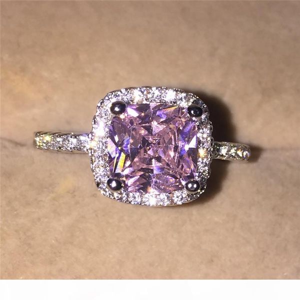 brand 925 sterling silver 3ct pink z square cz diamond rings elegant women engagement wedding rings, Slivery;golden
brand 925 sterling silver 3ct pink z square cz diamond rings elegant women engagement wedding rings, Slivery;golden