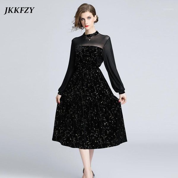spring women plus size stretch waist black runway dress long sleeve o-neck vintage midi dress lady birthday party elegant1, Black;gray
spring women plus size stretch waist black runway dress long sleeve o-neck vintage midi dress lady birthday party elegant1, Black;gray