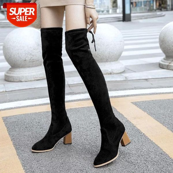 lucyever faux suede autumn over the knee boots women elastic pointed toe high heels shoes woman black thigh high socks boots #5q6l
lucyever faux suede autumn over the knee boots women elastic pointed toe high heels shoes woman black thigh high socks boots #5q6l