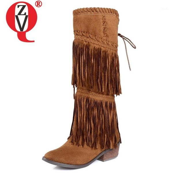 boots zvq winetr fashion knee high outside comfortable mid heels round toe flock fringe women shoes drop size 33-431, Black
boots zvq winetr fashion knee high outside comfortable mid heels round toe flock fringe women shoes drop size 33-431, Black