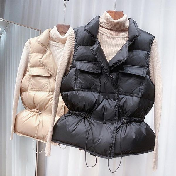 new light down vest women short vest windproof lightweight warm waistcoat white duck down coat sleeveless1, Black;white
new light down vest women short vest windproof lightweight warm waistcoat white duck down coat sleeveless1, Black;white