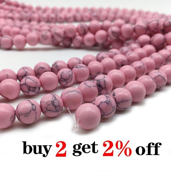 1strand lot 4 6 8 10 12mm round natural beads pink turquoises loose spacer charm bead for jewelry making diy necklaces bracelets h bbyhce
1strand lot 4 6 8 10 12mm round natural beads pink turquoises loose spacer charm bead for jewelry making diy necklaces bracelets h bbyhce