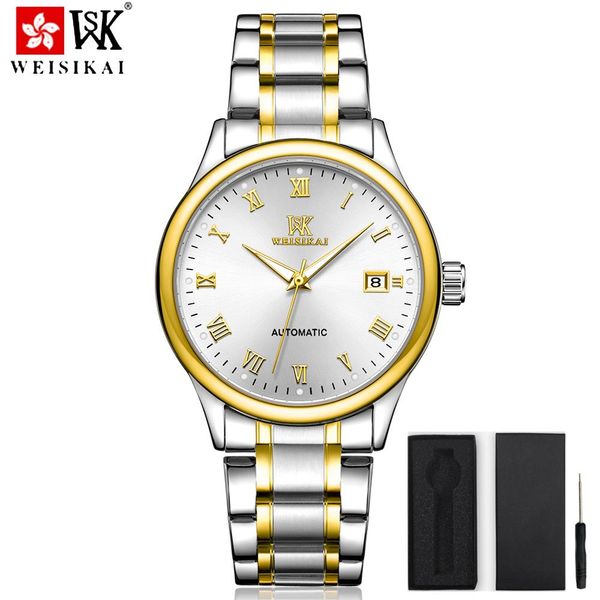 weisikai business men mechanical watch luxury fashion stainless steel male sport watches men matic watch relogio masculino bbybpn, Silver
weisikai business men mechanical watch luxury fashion stainless steel male sport watches men matic watch relogio masculino bbybpn, Silver