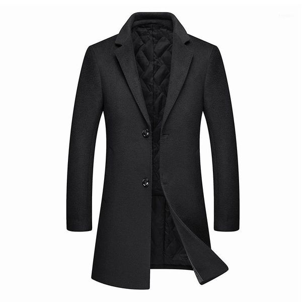 2019 autumn new casual woollen overcoat man1, Black
2019 autumn new casual woollen overcoat man1, Black