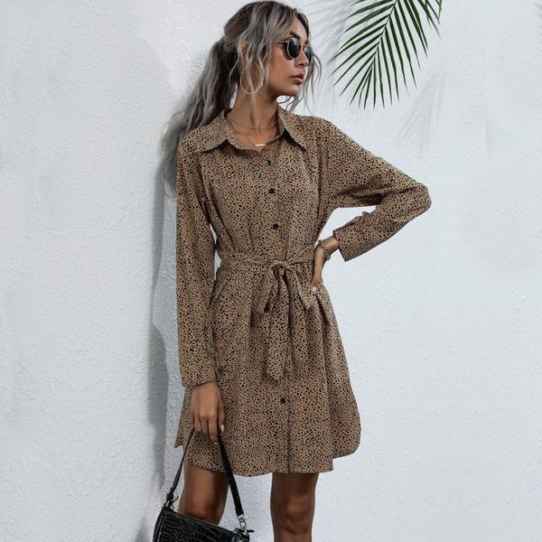 2020 autumn and winter temperament dress khaki black long-sleeved mid-waist slim leopard print pullover french lapel dress, Black;gray
2020 autumn and winter temperament dress khaki black long-sleeved mid-waist slim leopard print pullover french lapel dress, Black;gray