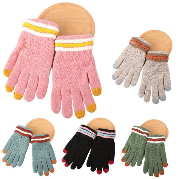 five fingers gloves winter knitted touch screen high-quality women thick warmth elastic solid color full-finger business, Blue;gray
five fingers gloves winter knitted touch screen high-quality women thick warmth elastic solid color full-finger business, Blue;gray