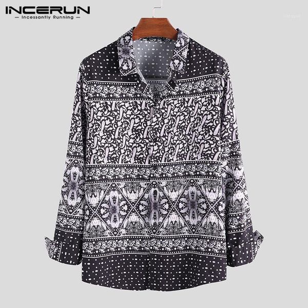incerun vintage brand shirt men ethnic style printed 2019 lapel neck long sleeve street style casual shirts men camisa masculina1, White;black 
incerun vintage brand shirt men ethnic style printed 2019 lapel neck long sleeve street style casual shirts men camisa masculina1, White;black