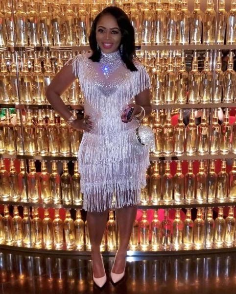 party dresses sliver off the shoulder tassel knee length dress night club dancer costumes, White;black
party dresses sliver off the shoulder tassel knee length dress night club dancer costumes, White;black