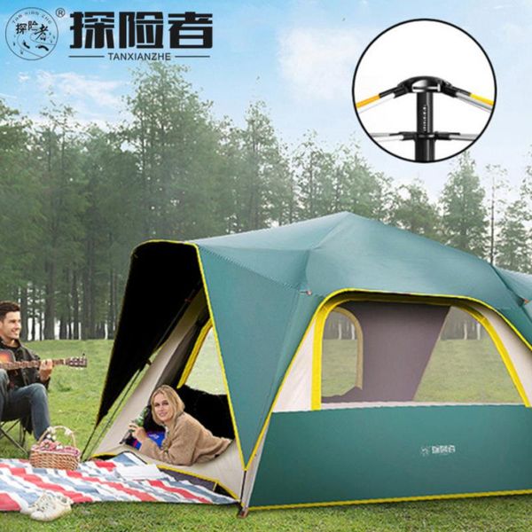 3-4 person outdoor travel tent camping equipment full automatic quick opening thickened double layer rainstorm proof tent
3-4 person outdoor travel tent camping equipment full automatic quick opening thickened double layer rainstorm proof tent