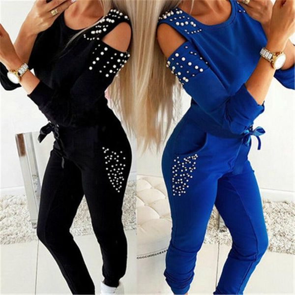 ladies beaded strapless 2pcs sets fashion trend long sleeve rond neck sweatshirt pants suits designer female autumn casual loose tracksuits, Gray
ladies beaded strapless 2pcs sets fashion trend long sleeve rond neck sweatshirt pants suits designer female autumn casual loose tracksuits, Gray