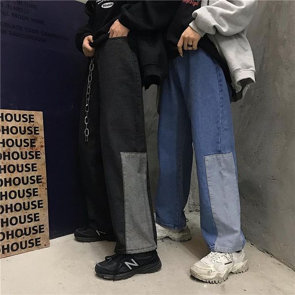 retro bf harajuku street loose casual wild beggar patch washed ladies style new jeans trousers for men and women, Blue
retro bf harajuku street loose casual wild beggar patch washed ladies style new jeans trousers for men and women, Blue