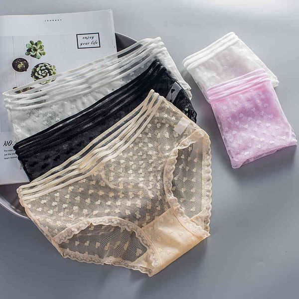 women's panties underwear translucent love jacquard hollow lace side pure cotton crotch middle waist briefs, Black;pink
women's panties underwear translucent love jacquard hollow lace side pure cotton crotch middle waist briefs, Black;pink