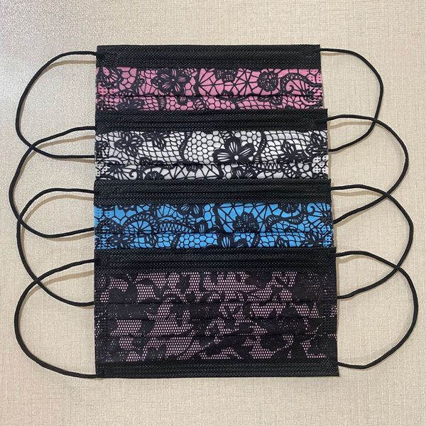 breathable fashion lace 50pc disposable face masks dustproof 3ply earhook bandage dust-proof mouth masqu
breathable fashion lace 50pc disposable face masks dustproof 3ply earhook bandage dust-proof mouth masqu