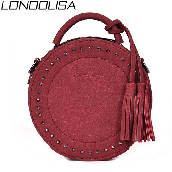 vintage scrub leather crossbody shoulder bags for women 2020 round fashion female tassel messenger bag sac a main femme
vintage scrub leather crossbody shoulder bags for women 2020 round fashion female tassel messenger bag sac a main femme