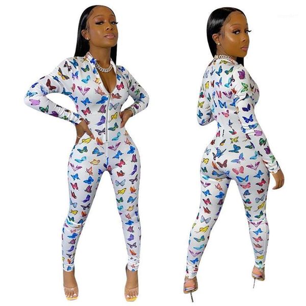 cute butterfly pattern fashion women jumpsuits multicolored printing long sleeves zipper front stretchy rompers 20201, Black;white
cute butterfly pattern fashion women jumpsuits multicolored printing long sleeves zipper front stretchy rompers 20201, Black;white