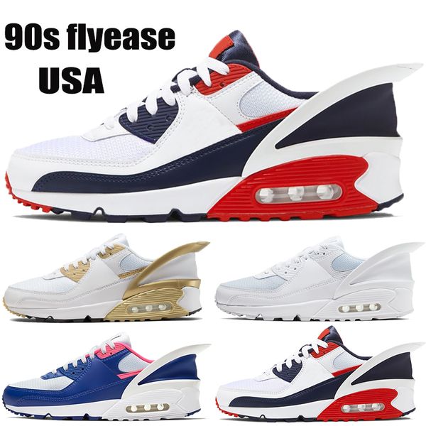 90s flyease men running shoes new usa triple white gold deep royal fashion mens trainers women sneakers eur 36-45
90s flyease men running shoes new usa triple white gold deep royal fashion mens trainers women sneakers eur 36-45