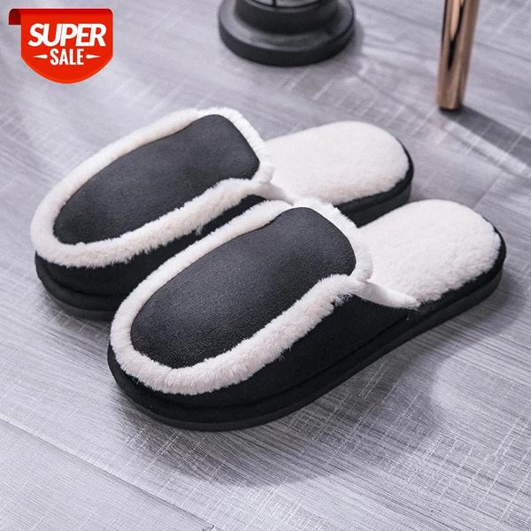 winter woman slippers suede non-slip home slippers warm velvet plush soft cozy indoor rabbit soft shoes #rf9i, Black
