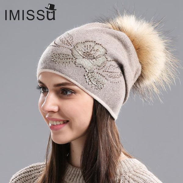 beanie/skull caps imissu women's winter hats knitted wool skullies flower pattern fur pom hat gorros thick warm bonnet beanie cap for g, Blue;gray
beanie/skull caps imissu women's winter hats knitted wool skullies flower pattern fur pom hat gorros thick warm bonnet beanie cap for g, Blue;gray